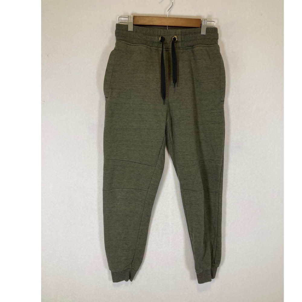 Gorpcore CSG Mens Size Medium Olive Green Heathered Fleece Jogger Sweatpants